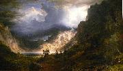 Albert Bierstadt A Storm in the Rocky Mountains china oil painting artist